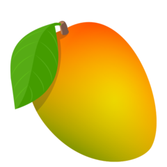 Hvordan Mango emoji ser ut på Joypixels.