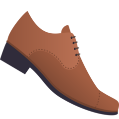 How Man’s Shoe emoji looks on Joypixels.