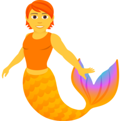 How Merperson emoji looks on Joypixels.