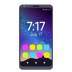 How Mobile Phone emoji looks on Joypixels.