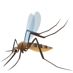 How Mosquito emoji looks on Joypixels.