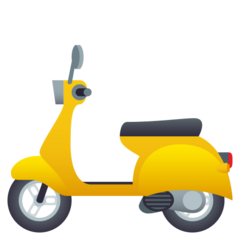 Bagaimana Motor skuter emoji terlihat di Joypixels.