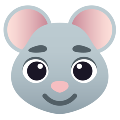 How Mouse Face emoji looks on Joypixels.