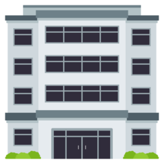 How Office Building emoji looks on Joypixels.