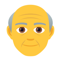 How Old Man emoji looks on Joypixels.