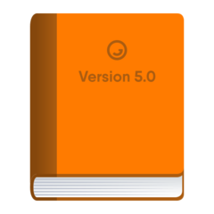 How Orange Book emoji looks on Joypixels.