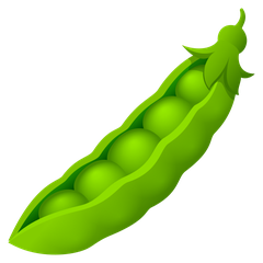 How Pea Pod emoji looks on Joypixels.