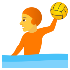 How Person Playing Water Polo emoji looks on Joypixels.