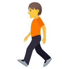 How Person Walking emoji looks on Joypixels.