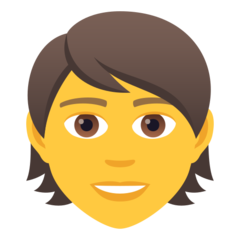 How Person emoji looks on Joypixels.