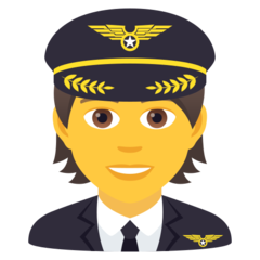 How Pilot emoji looks on Joypixels.