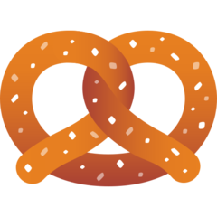 How Pretzel emoji looks on Joypixels.