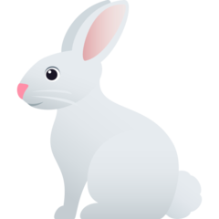 How Rabbit emoji looks on Joypixels.