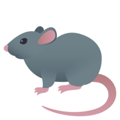 How Rat emoji looks on Joypixels.