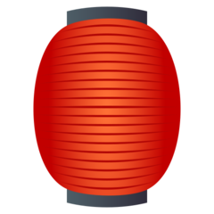 How Red Paper Lantern emoji looks on Joypixels.