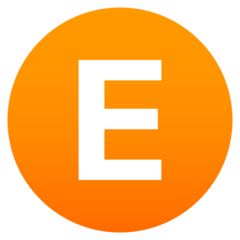 How Regional Indicator Symbol Letter E emoji looks on Joypixels.