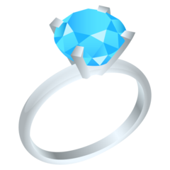 How Ring emoji looks on Joypixels.