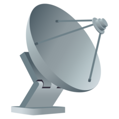 Hvordan Satellittantenne emoji ser ut på Joypixels.