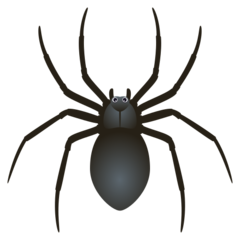 How Spider emoji looks on Joypixels.