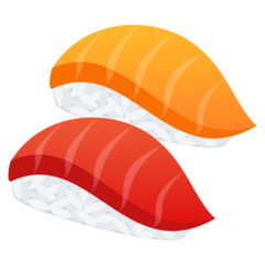 How Sushi emoji looks on Joypixels.