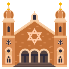 Wie Synagoge Emoji auf Joypixels aussieht.