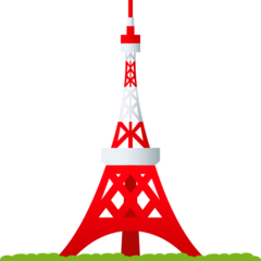 How Tokyo Tower emoji looks on Joypixels.