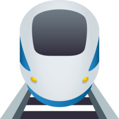 How Train emoji looks on Joypixels.