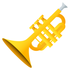 How Trumpet emoji looks on Joypixels.