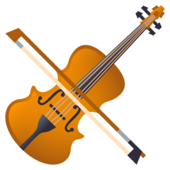 How Violin emoji looks on Joypixels.