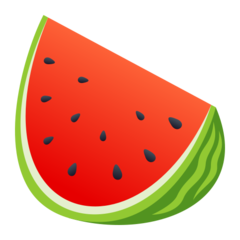 How Watermelon emoji looks on Joypixels.