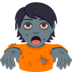 How Zombie emoji looks on Joypixels.