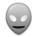 Hoe Buitenaards wezen emoji eruit ziet op Lg.