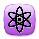 Hvordan Atomsymbol emoji ser ud på Lg.