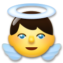 A quoi ressemblent les emoji Bébé ange sur Lg.