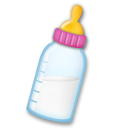 Hoe Babyflesje emoji eruit ziet op Lg.