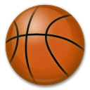 Hoe Basketbal emoji eruit ziet op Lg.