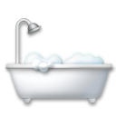 How Bathtub emoji looks on Lg.