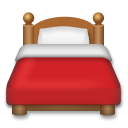 Bagaimana Bed emoji terlihat di Lg.