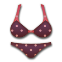 Hoe Bikini emoji eruit ziet op Lg.