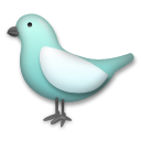 Bagaimana Bird emoji terlihat di Lg.