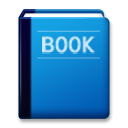 How Blue Book emoji looks on Lg.