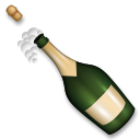 A quoi ressemblent les emoji Bouteille de champagne sur Lg.