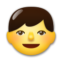 Bagaimana Anak laki-laki emoji terlihat di Lg.