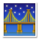 Bagaimana Bridge at Night emoji terlihat di Lg.