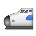 How Bullet Train emoji looks on Lg.