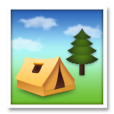 A quoi ressemblent les emoji Camping sur Lg.