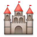 Bagaimana Castle emoji terlihat di Lg.