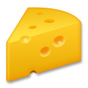 Bagaimana Cheese Wedge emoji terlihat di Lg.