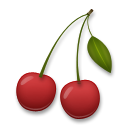 How Cherries emoji looks on Lg.