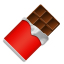 Bagaimana Chocolate Bar emoji terlihat di Lg.